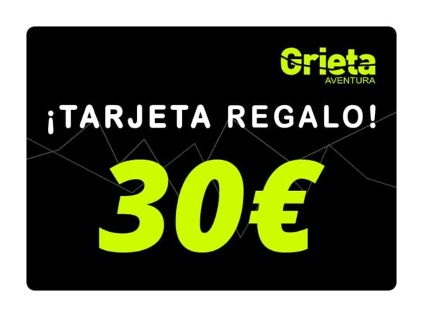 Tarjeta regalo de una actividad de 30€